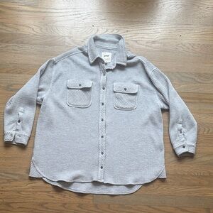 Aerie Gray Wattleknit Lumber Jane
Shirt Shacket size XS